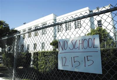 美剧粉丝恶作剧 洛杉矶数千所学校关闭