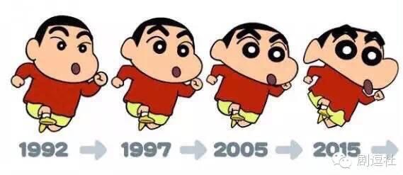 八一八动漫人物的整容史 蜡笔小新竟是网红脸