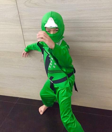 林志颖晒Kimi近照 不仅又高了还变成了绿衣忍者