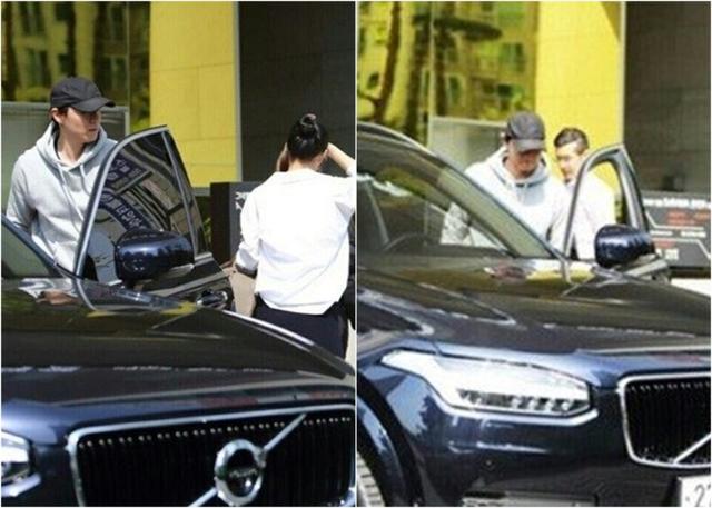 韩佳人产后出院仍窈窕 丈夫延正勋陪伴左右