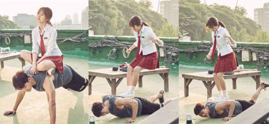 《打架吧鬼神》玉泽演金所炫做情侣俯卧撑