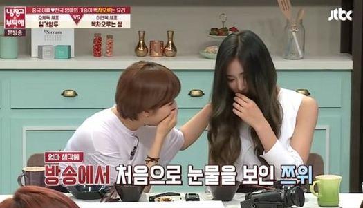 周子瑜节目上啜泣泪崩：想起了家乡的味道