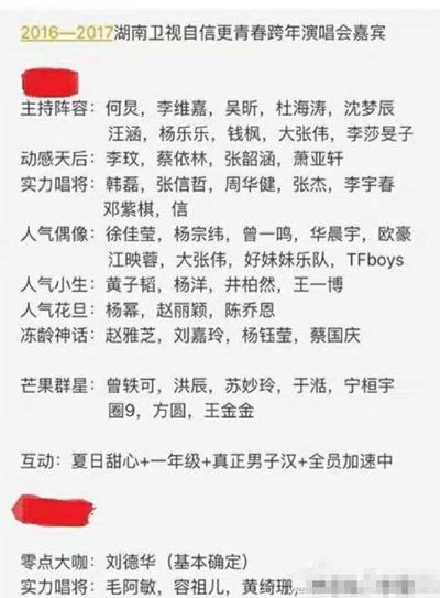 不主持跨年晚会? 网曝"快乐家族"谢娜或缺席