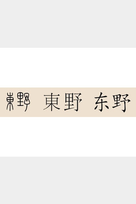 东野个人介绍